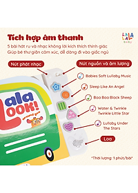 Sách âm thanh Lalalook đồ chơi kích thích thị giác não bộ phát triển cho bé sơ sinh Lalala baby