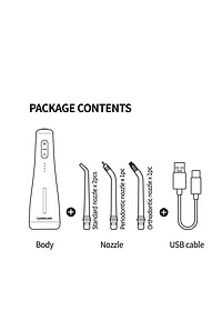 Máy tăm nước không dây LocknLock ENR154WHT 250ml, Hàng chính hãng, 4 chế độ, dung lượng pin 2000mAh - JoyMall