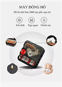 Đồng Hồ Trang Trí Treo Tường Nghệ Thuật Cao Cấp Shouse A23 hiện đại 3D kích cỡ lớn đẹp kim trôi treo phòng khách