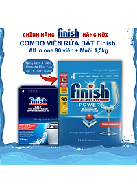 [HCM] Viên rửa bát Finish All in one 90 viên hương chanh