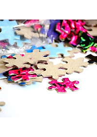 Tranh xếp hình Tia Sáng Nôbita - Thám hiểm mặt trăng (48 Mảnh Ghép) - Tặng kèm câu đố mặt sau cho bé