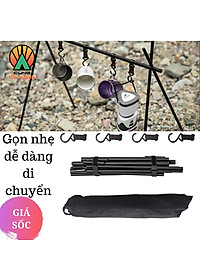  Giá Treo Đồ Tiện Lợi Thiết Kế 4 Móc dùng Cho Du Lịch Dã Ngoại Cắm Trại NatureHike NH19BJ082