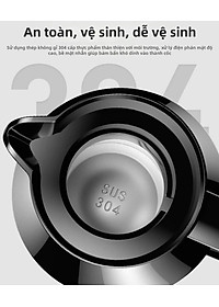 Bình Đun Nước Xe Hơi Chuyên Dùng Mẫu Mới 2026 Dung Tích 1200ML SUS304 12V/24V 200W Tự Ngắt Khi Sôi Dùng Cho Xe Tải Xe Khách Đường Dài