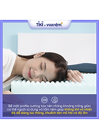 Nệm foam Goodnight Massage bán chạy tại Việt Nam 9cm tại Vua Nệm - Cấu trúc lượn sóng duy trì tư thế tự nhiên của cột sống