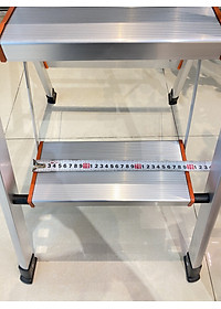 Thang nhôm 3 - 4 - 5 - 6 bậc xếp gọn - chữ A -  bản to - tay vịn -  cao cấp chính hãng -  thang gia đình đa năng gấp gọn