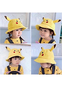 Nón tai bèo Pikachu hàng cao cấp cho bé trai bé gái 2-5 tuổi