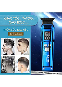 Tông đơ chấn viền Kemei KM-2795 lưỡi cắt mạ carbon DLC cao cấp công suất mạnh mẽ 8W sạc nhanh USB pin lâu - Chính hãng