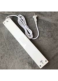 Ổ Cắm 6 Lỗ 3 Chấu Dây 2 Mét Điện Quang ĐQ ESK 2WR 63ECO - Trắng Đỏ