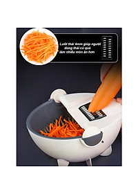 Bộ Nạo Rau Củ Đa Năng Kèm Rổ Đựng và Chậu 9 in 1, Bào Củ Quả Tiện Lợi Kiểu Dáng Sang Trọng - hàng loại 1 - Chính Hãng MINIIN