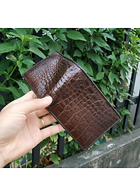 Bóp Da Cá Sấu. [DA BỤNG RẤT MỀM VÀ BỀN] 2 Mặt Đều Được Làm Từ Da Cá Sấu Cao Cấp