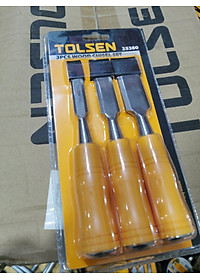 BỘ 3 ĐỤC GỖ CÁN NHỰA 3mm [(1/2 "), 19mm (3/4"), 25 mm (1 ")] TOLSEN 25380 - HÀNG CHÍNH HÃNG