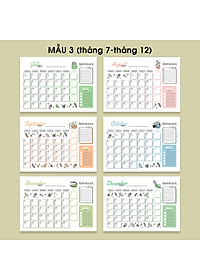 Lịch để bàn 2024 [TẶNG 12/2023], lịch 2024 có lịch âm, note ngày lễ, tone màu pastel cute 3, planne