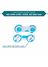Combo 4 Khóa tủ lạnh, chốt an toàn tủ lạnh, ngăn kéo, tủ đồ. Khóa cửa tủ an toàn cho bé. Chất liệu nhựa cao cấp