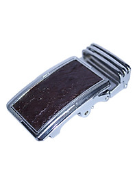 Đầu khóa da đà điểu Huy Hoàng da hột 3,5P đầu trắng màu nâu đất HT9418