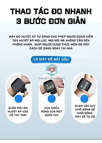 Máy đo huyết áp cổ tay , đọc kết quả tiếng việt, cảnh báo huyết áp theo màu sắc, đo chính xác kết quả, pin sạc usb