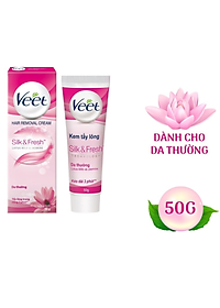 Kem Tẩy Lông Dành Cho Da Thường VEET Silk & Fresh Normal Tuýp 25g