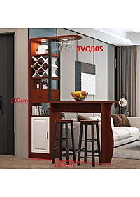 Quầy bar mini, quầy bar kiêm vách ngăn phòng khách nhà bếp 3VQB05 ( Không kèm ghế )