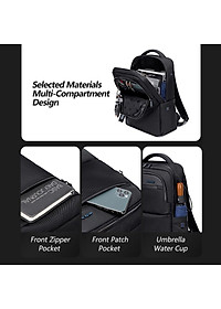 Balo du lịch Arctic Hunter chất liệu Oxford chống nước, có cổng USB - B00477