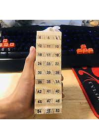 Đồ Chơi Rút Gỗ Cỡ Lớn Cao Cấp – Chọn Size - 54 Thanh Rút Gỗ Kèm 4 Con Súc Sắc Cho Bé – Bộ Đồ Chơi Rút Gỗ Chính Hãng miDoctor