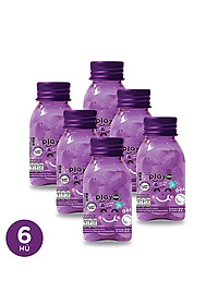 Lốc 6 Kẹo The Vị Nho Playmore Hũ 22g