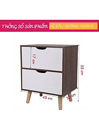 Kệ Đầu Giường Sang Trọng Thiết Kế Tối Giản SMLIFE Norris