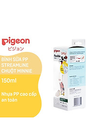 Bình Sữa Pigeon PP Streamline Hình Chuột Minnie 150ml250ml