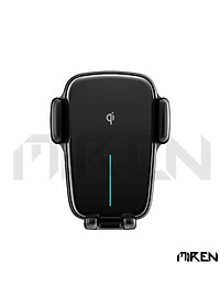 Giá Đỡ Điện Thoại Ô Tô Xe Hơi Cảm Ứng - Hỗ Trợ Sạc Không Dây Qi – Xoay Chuyển Góc Độ Ngang Dọc Kẹp Cánh Điều Hòa Hoặc Dùng Đế Hít Kèm Theo – Hàng Chính Hãng