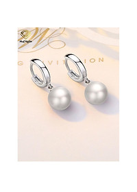 Bông tai bạc Ý 925 Huệ Ngân - Bông tròn RYE140951