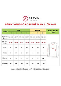 Áo thể thao nam Fasvin AD22551.HN chất vải mềm mại co giãn thoải mái.