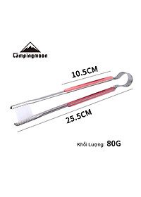 Đồ cắm trại kẹp gắp thịt nướng Campingmoon campoutvn SJ-10 du lịch dã ngoại A348