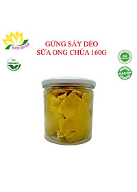 GỪNG SẤY DẺO SỮA ONG CHÚA HŨ 160G - HƯƠNG SEN VIỆT