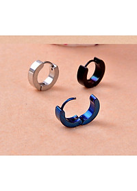 Bông Tai Nam Khuyên Tròn Chất Liệu Thép Titan Ko Rỉ TT 0850 - 1 Cặp