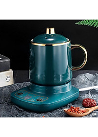 Cốc Chưng Yến, Hầm Cháo Đa Năng Kèm Đế Giữ Nhiệt - Cốc Hâm Nóng Có LED 6 Chế Độ Mẫu Mới 2021
