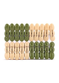 Combo 40 kẹp quần áo củ lạc Việt Nhật phơi đồ tiện ích - Hàng chính hãng 