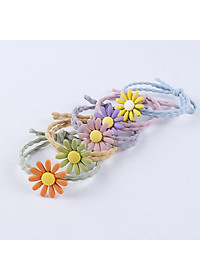 Dây buộc tóc nữ hoa cúc họa mi [Set 10 dây] NASI dễ thương phong cách hàn quốc thun cột tóc nữ co giãn tốt phụ kiện tóc