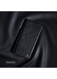 Case bao da chống sốc cho Samsung Galaxy Z Fold 4 trang bị nắp bảo vệ Camera và ngăn đựng S-Pen hiệu Nillkin Qin Pro (chất liệu da cao cấp, thiết kế thời trang cá tính) - Hàng nhập khẩu