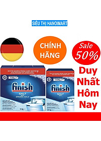 Muối rửa bát Finish 4kg - Muối finish 4.0kg cho Máy rửa bát chén ly, Muối rửa chén finish hay gọi là Muối làm mềm nước Finish gói 1.5kg, 4 kg, 1.2kg