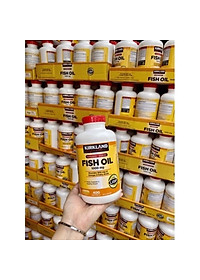 Omega 3 dầu cá Mỹ Kirkland Signature Fish Oil 1000mg Hỗ trợ sức khỏe não bộ, hệ thần kinh, Tim mạch, Khớp, Bổ mắt, Làm đẹp da - OZ Slim Store
