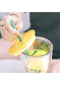 Ly nhựa 2 lớp Lock&Lock HAP507 750ml - Hàng chính hãng, có ống hút, có nắp đậy - Tặng kèm cọ rửa