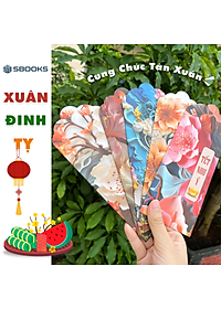 Combo 5 Cái Bao Lì Xì Thiết Kế Họa Tiết Hoa Mẫu Đơn 2025 Giấy Cứng C150 Siêu Dày Dặn - SBOOKS