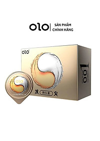 Bao cao su OLO tăng hưng phấn Ice & Fire lửa băng, siêu mỏng, nhiều gel - Hộp 10 bcs