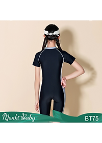 Đồ bơi áo tắm liền thân quần đùi lỡ cho bé gái tuổi teen vừa và lớn, size 25-60kg, kín đáo, gọn gàng, thời trang, thun bơi lạnh đẹp, co giãn tốt | BT75