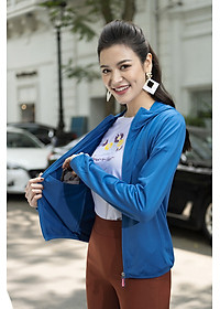 Áo Khoác Chống Nắng Nữ LUPERI ACN01 vải dày dặn chống tia UV gây hại cho da có khóa 2 bên tặng khẩu trang kháng khuẩn