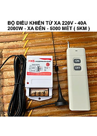 Bộ Điều Khiển Từ Xa 220V Cho Máy Bơm, Đèn – Tầm Xa 1–5KM, Chịu Tải 40A 3000W Loại Xịn