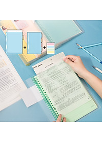 Sổ Tay Ghi Chép B5 Gáy Lò Xo 60 Trang Deli - Xanh Dương/Hồng/Vàng/Xanh Lá - QHB560