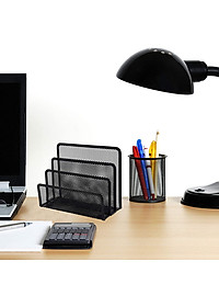Khay kệ đựng tài liệu ĐỂ BÀN, giá đựng sách, kệ khay lưới 3 ngăn để hồ sơ giấy tờ  văn phòng học sinh sinh viên sách vở điện thoại truyện tranh Legaxi