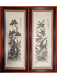 Tranh dân gian Đông Hồ-TÙNG CÚC HỒNG MAI