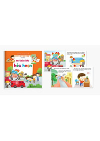 Bộ sách Cẩm nang an toàn cho bé 3 - 16 tuổi - Gồm 6 cuốn (an toàn khi Lạc đường, Động đất, Lũ lụt, Hỏa hoạn, Dịch bệnh, Tham gia giao thông) - Có file nghe