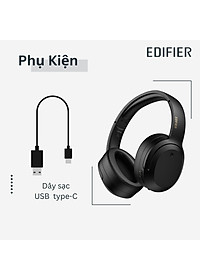 Tai nghe EDIFIER W820NB PLUS Bluetooth 5.0 | Chụp tai Chống ồn chủ động | Âm thanh chất lượng cao Hires | Chơi game - Hàng chính hãng