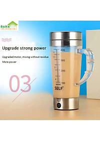 CỐC KHUẤY TỰ ĐỘNG PHA SỮA, CAFE, BỘT PROTEIN… THAY CỐC LẮC CỐC TRỘN "BAHAMAR" Sử dụng đơn giản, chỉ cần nhấn nút nguồn trên động cơ để trộn, thêm bột và chờ 30 giây.